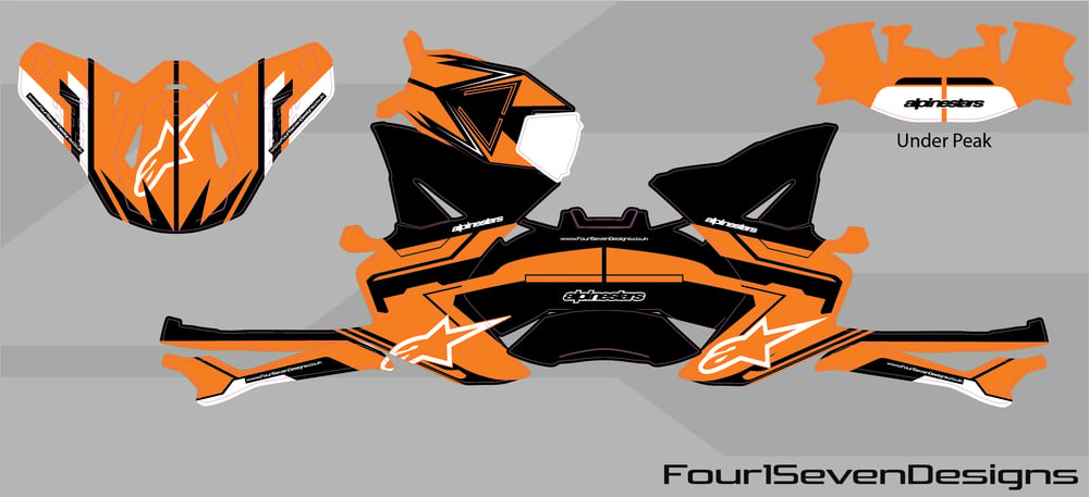 Image of Alpinestar SM10 Action2 ECE Black Org