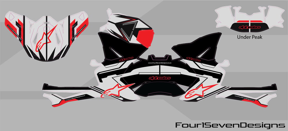 Image of SM10 Action2 ECE Red White Black