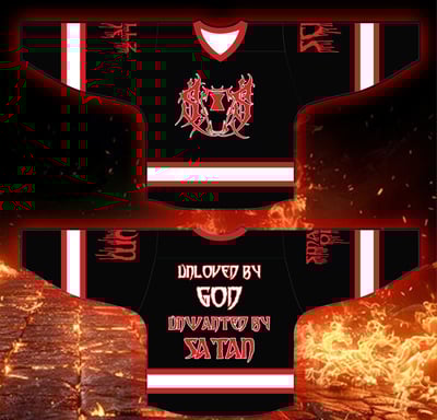 Image of SOS: UNLOVED BY GOD  HOCKEY JERSEY 
