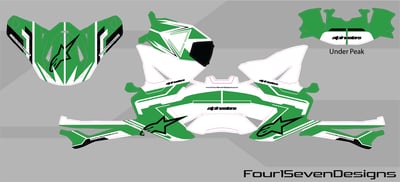Image of Alpinestar SM10 Action2 ECE White Green