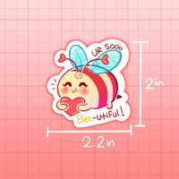 Image 3 of So Bee-utiful! Valentine's Day Sticker