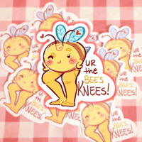 Image 1 of Bees Knees Valentine's Day Sticker