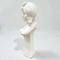 Image 10 of grand buste de femme Art Nouveau en plâtre peint - sculpture décorative 1900
