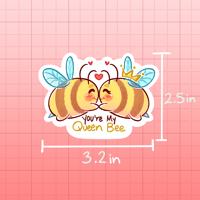 Image 2 of My Queen Bee Valentine's Day Sticker