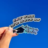 Holographic glitter stickers
