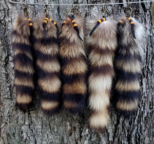 Image of Raccoon Tail Keychain