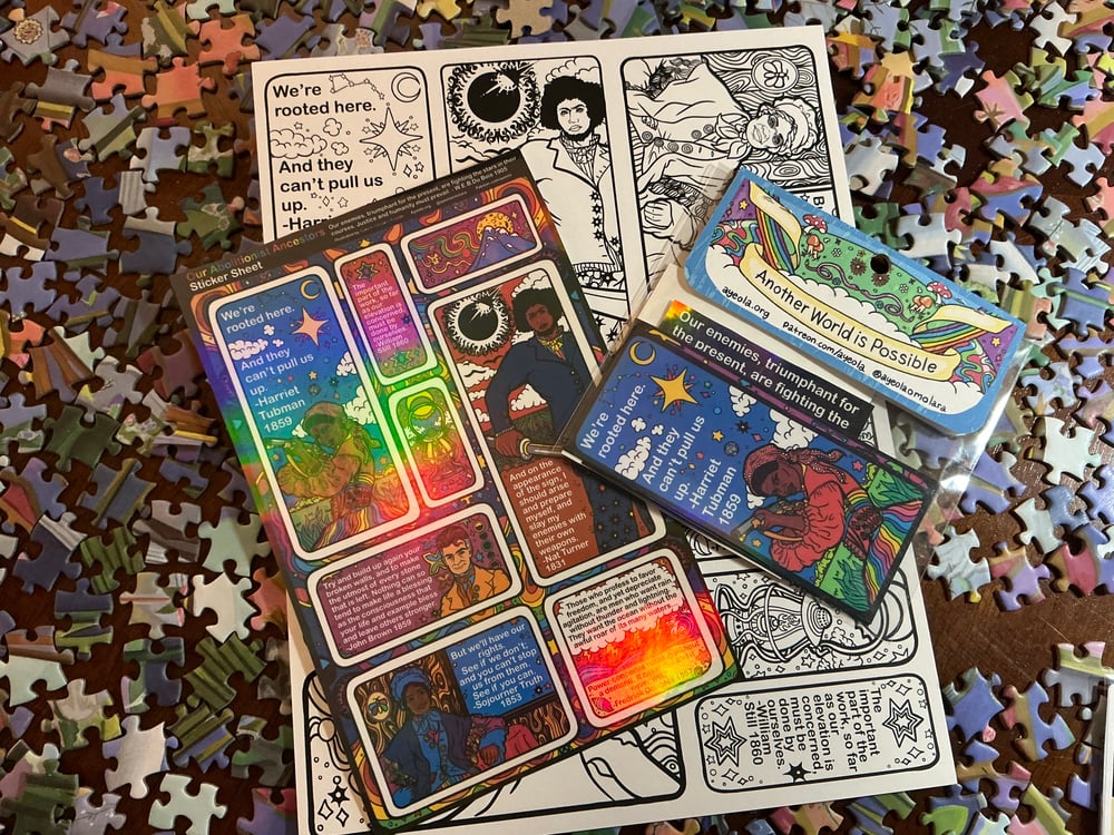 Image of Our Abolitionist Ancestors Sticker Sheet & Sticker Pack 