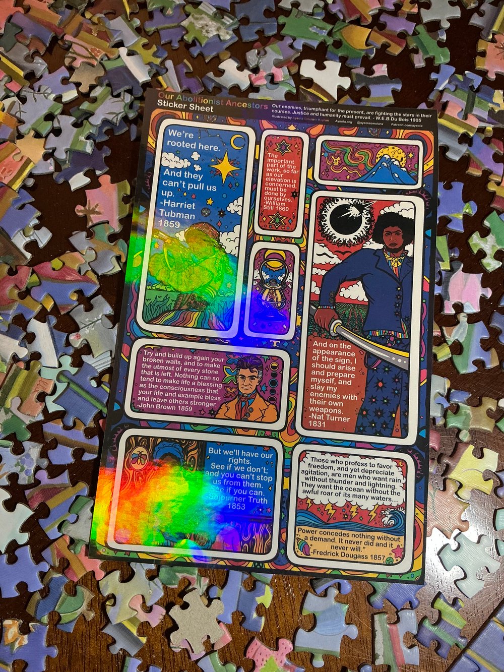 Image of Our Abolitionist Ancestors Sticker Sheet & Sticker Pack 