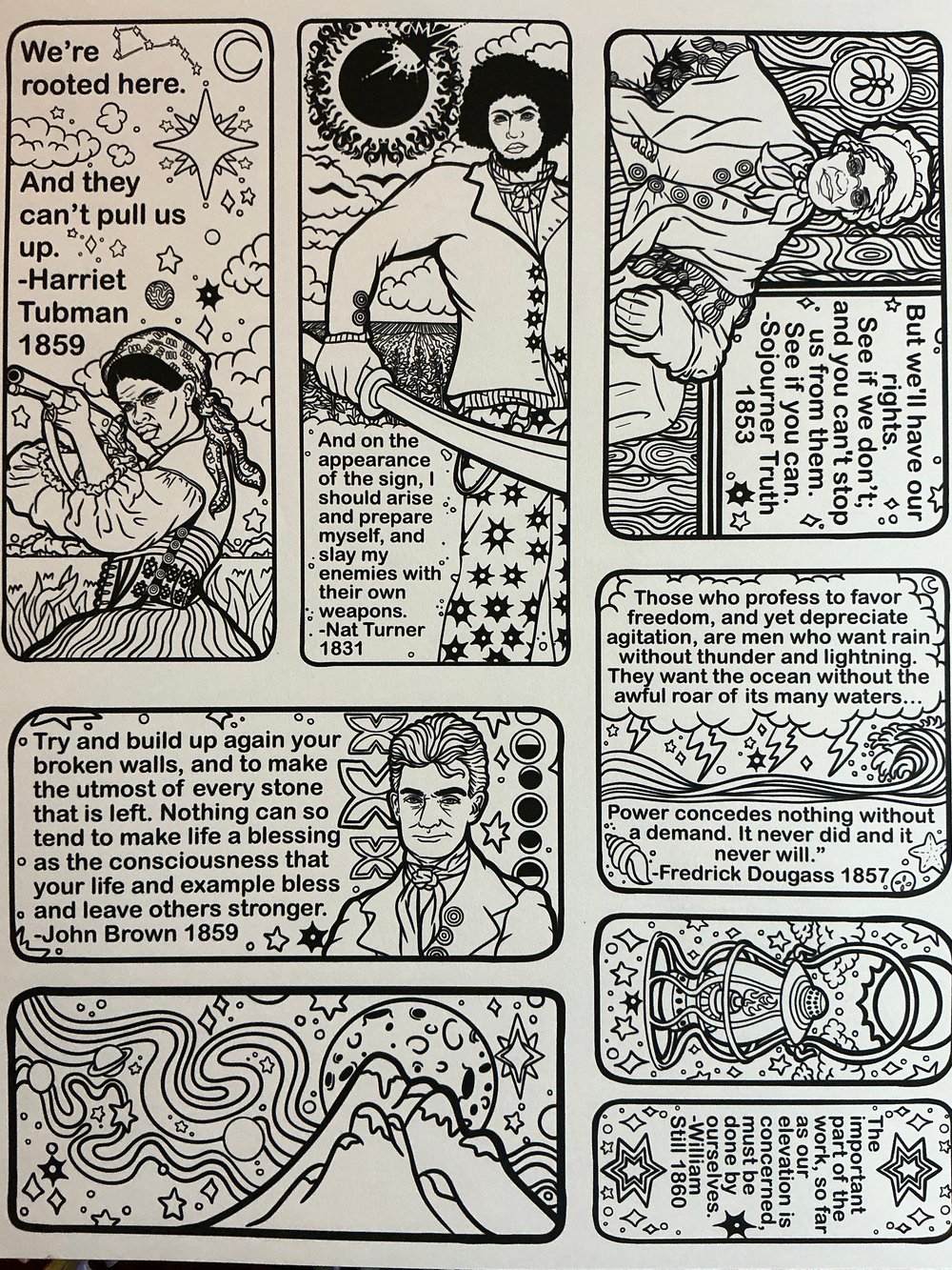 Image of Our Abolitionist Ancestors Sticker Sheet & Sticker Pack 