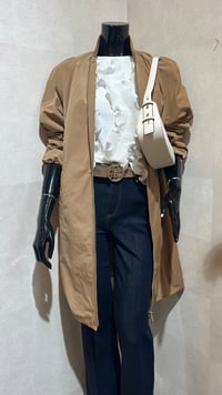 Image 2 of GABARDINA BOMBER CAMEL 