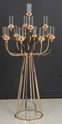 Image 1 of Candle holders gold stand 