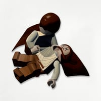 Qui-Gon Death Cutout Print