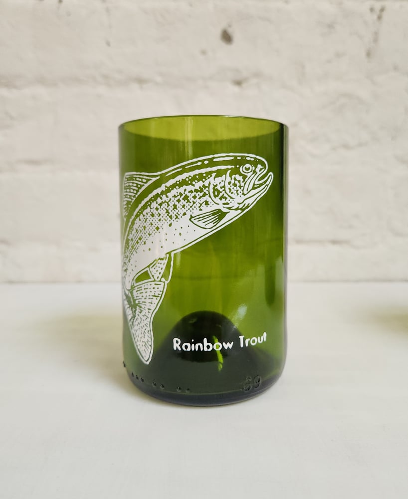 Image of Rainbow Trout glass