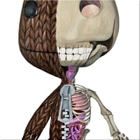 Image 1 of Skeleton Sackboy Painting