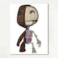 Image 4 of Skeleton Sackboy Painting