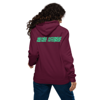 Image 2 of Burgundy “CHEEKS” Hoodie by Salonee Outerwear