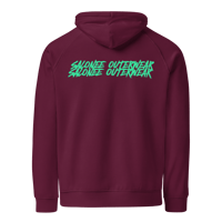 Image 3 of Burgundy “CHEEKS” Hoodie by Salonee Outerwear