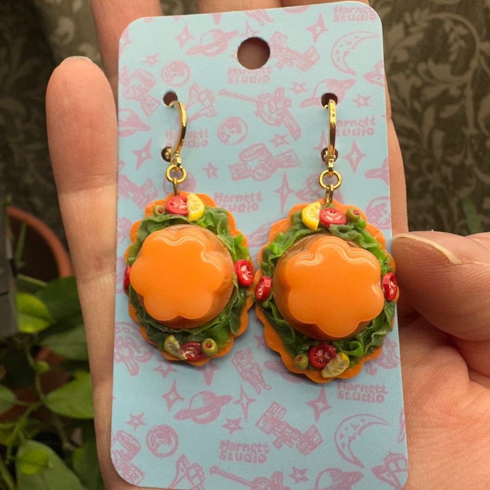 Image of Orange Gelatin Earrings
