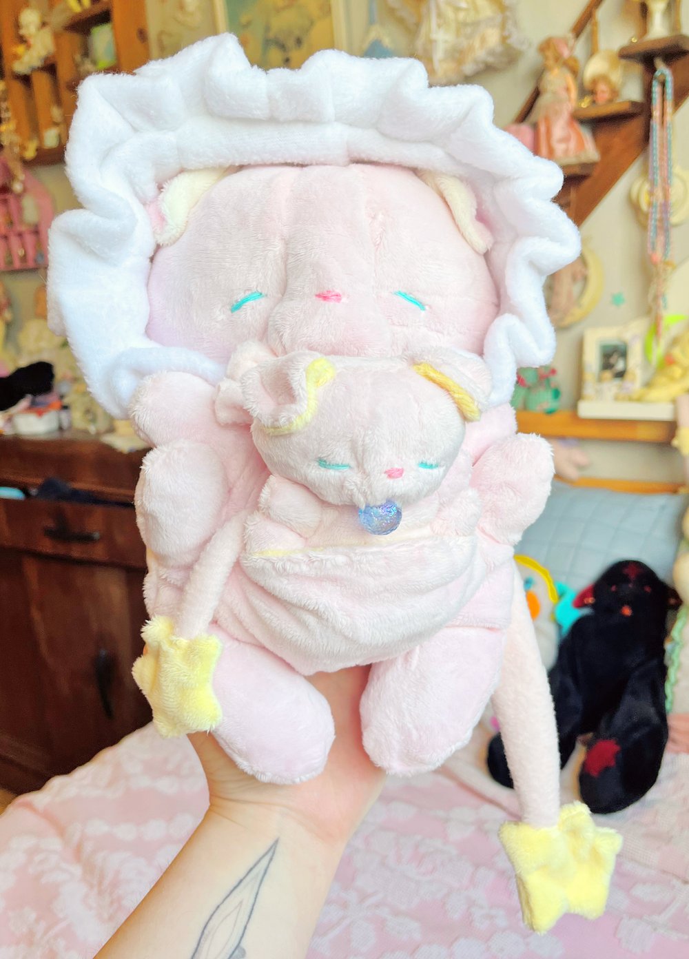 Image of Hugg-A-Me Babey! Pink with pink binkie