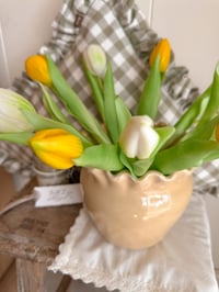 Image 2 of Butter Yellow Frill Vase