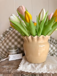 Image 3 of Butter Yellow Frill Vase