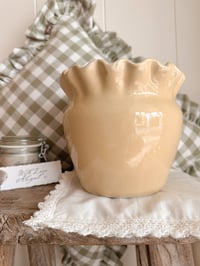 Image 4 of Butter Yellow Frill Vase