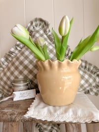 Image 5 of Butter Yellow Frill Vase