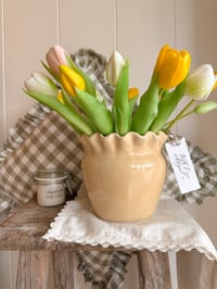 Image 6 of Butter Yellow Frill Vase