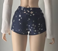 Image 2 of Blue Galaxy Hot Pants