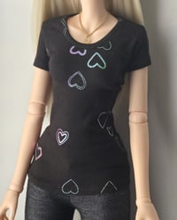 Image 2 of Holo Hearts Tee