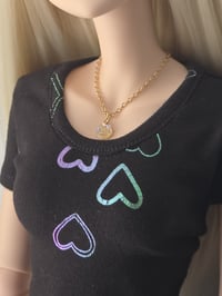 Image 3 of Holo Hearts Tee
