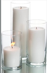 Image 1 of  White sand candle