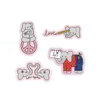Elephant Love Stickers