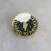 Image 1 of Stay Home Club x AF - Chained to This Mood Enamel Pin