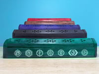 Image 1 of Vibrant Wood Incense & Cone Holder - Large