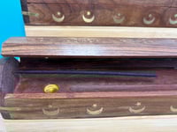 Image 4 of Natural Wood Incense & Cone Holder - Large