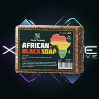 Authentic African Black Soap – 1lb Bar