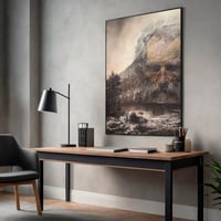 Image 1 of "Worn Down" Framed Canvas