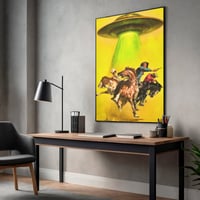 Image 1 of "Last Round Up" Framed Canvas