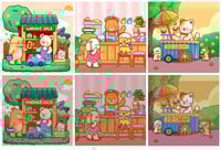 Image 1 of Fuzzy Buddies Shopping Mini Diamond Painting Kit by Tiny Daisy