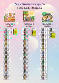 Image 3 of Fuzzy Buddies Shopping Mini Diamond Painting Kit by Tiny Daisy