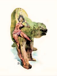 Image 2 of "Drowning Inside" Framed Canvas Print 