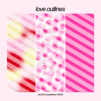 Image 1 of love outlines