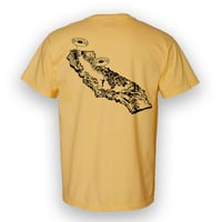 Image 2 of (PREORDER) Noise Real "California Gold" Gold Shirt/Black Ink  