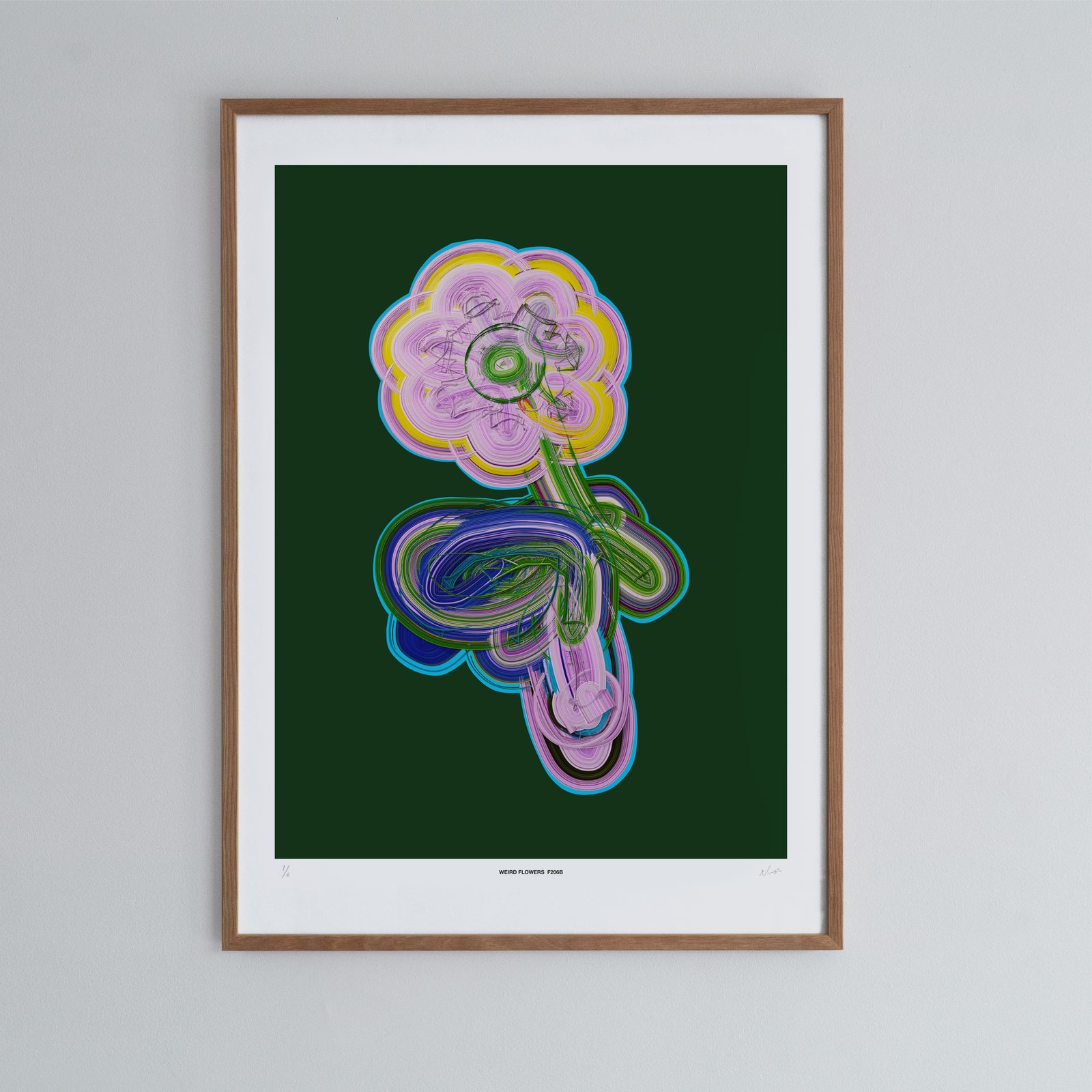 アート・デザイン・音楽 Flowers art works couleur innocentgrey Vibrant Wildflower Landscape Wall Art Whimsical Mountain Garden
