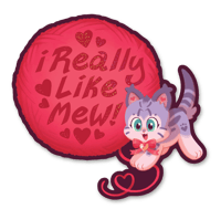 Image 2 of I Really Like Mew (Sticker)