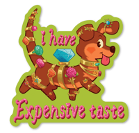 Expensive Daschund (Sticker)