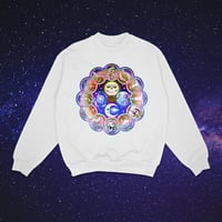 Image 1 of CLASSIC KICKS X JERRY JASPAR 1987 ZODIAC WHEEL CREWNECK SWEATSHIRT