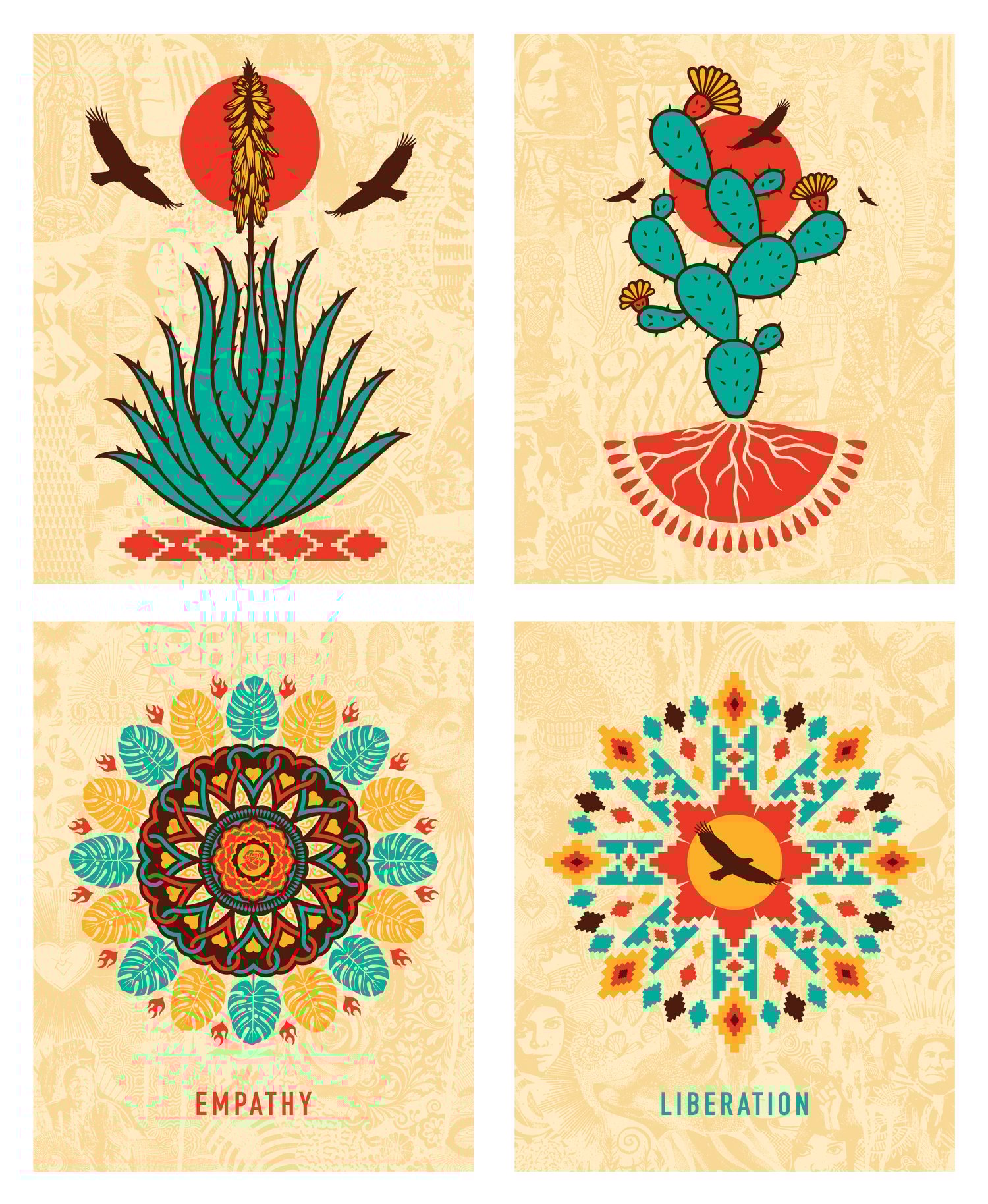 Set of Four 8"X10" prints 