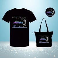 Image 2 of "Apparently, I'm Dramatic" Black Cotton Tee